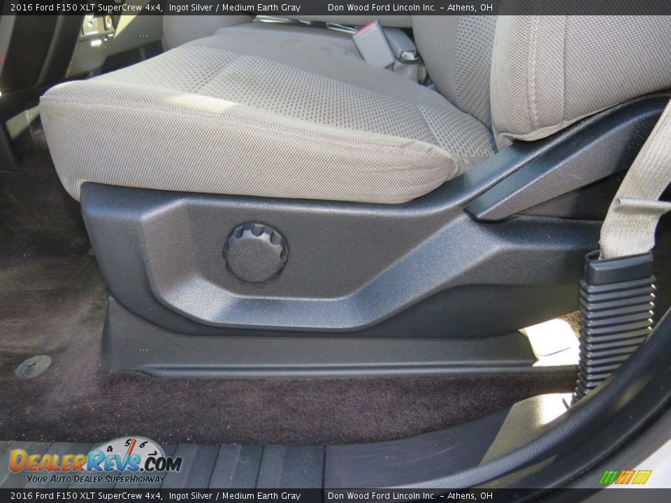 2016 Ford F150 XLT SuperCrew 4x4 Ingot Silver / Medium Earth Gray Photo #15