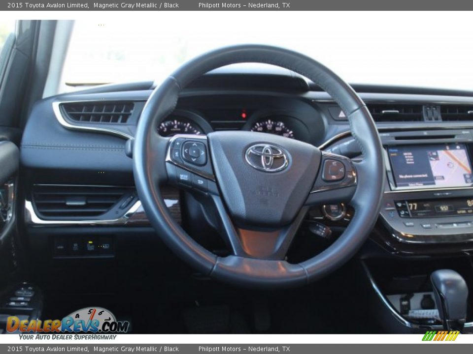 2015 Toyota Avalon Limited Magnetic Gray Metallic / Black Photo #28