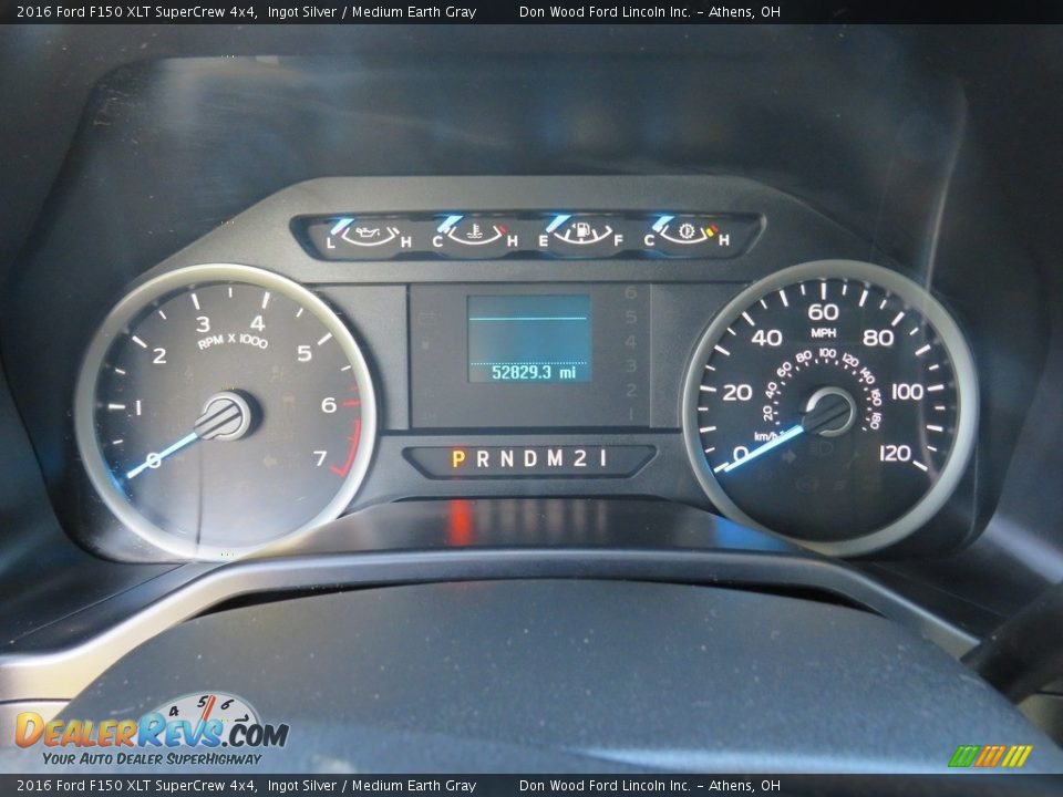 2016 Ford F150 XLT SuperCrew 4x4 Ingot Silver / Medium Earth Gray Photo #25