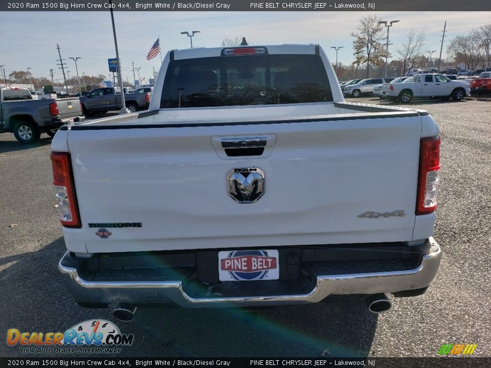 2020 Ram 1500 Big Horn Crew Cab 4x4 Bright White / Black/Diesel Gray Photo #5