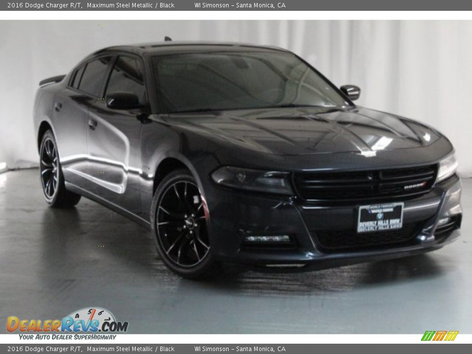 2016 Dodge Charger R/T Maximum Steel Metallic / Black Photo #1