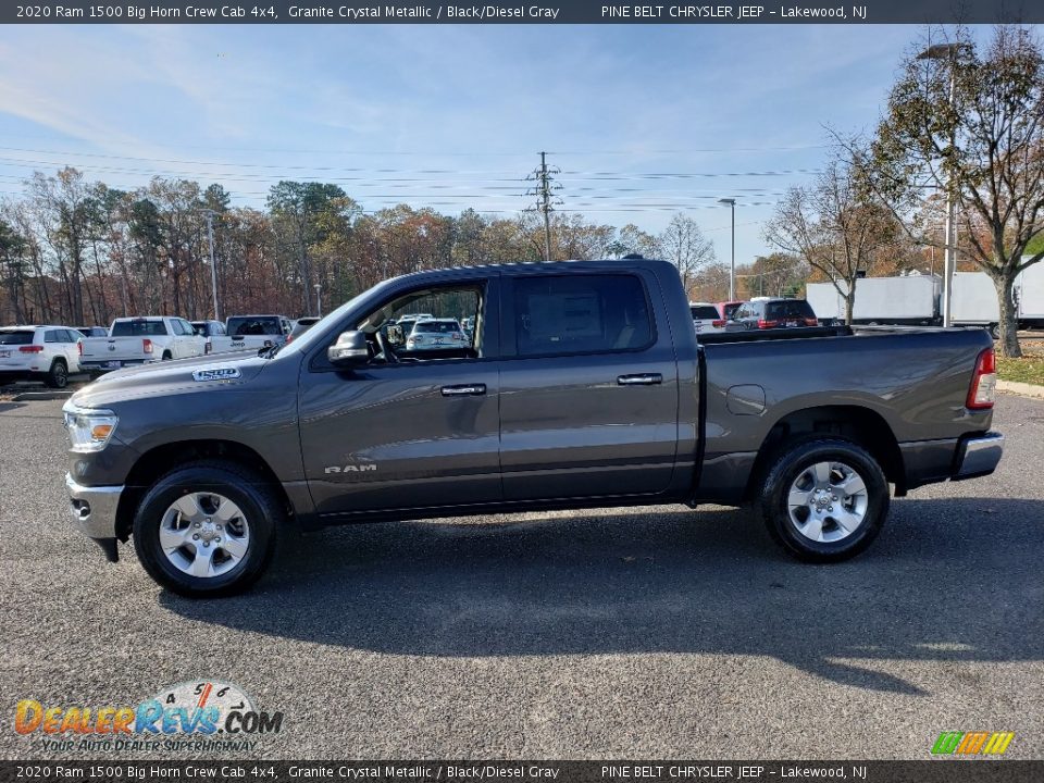 2020 Ram 1500 Big Horn Crew Cab 4x4 Granite Crystal Metallic / Black/Diesel Gray Photo #3