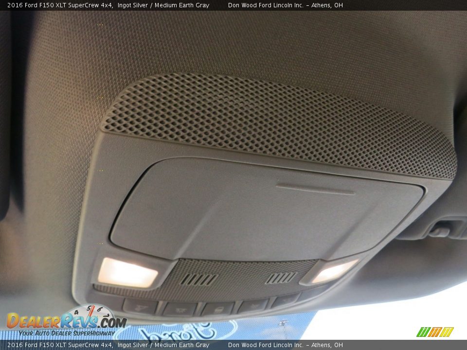 2016 Ford F150 XLT SuperCrew 4x4 Ingot Silver / Medium Earth Gray Photo #35