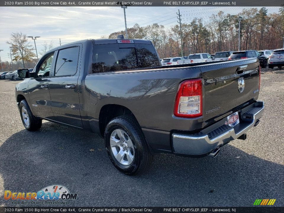 2020 Ram 1500 Big Horn Crew Cab 4x4 Granite Crystal Metallic / Black/Diesel Gray Photo #4