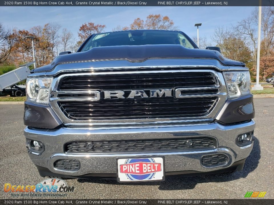 2020 Ram 1500 Big Horn Crew Cab 4x4 Granite Crystal Metallic / Black/Diesel Gray Photo #2