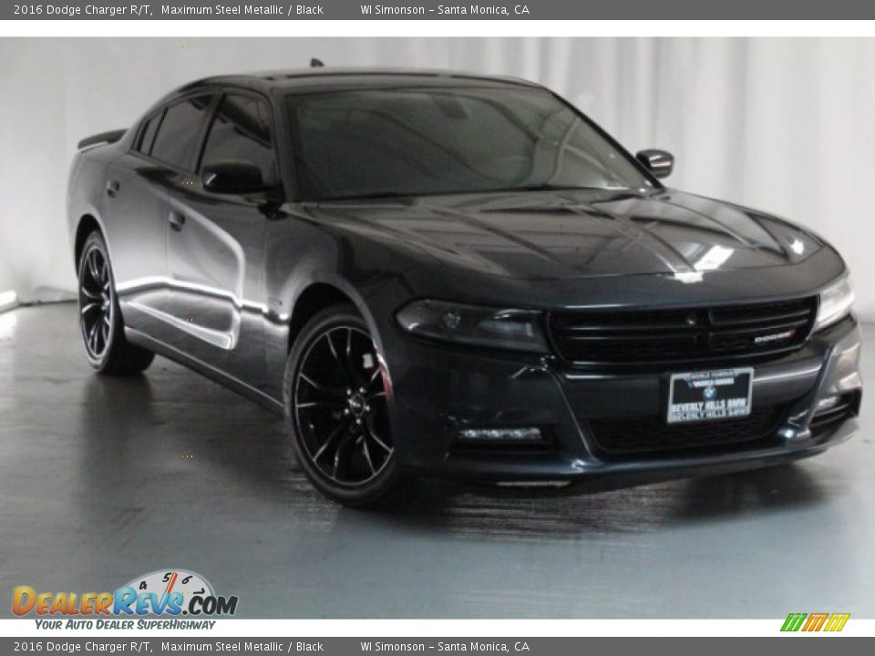 2016 Dodge Charger R/T Maximum Steel Metallic / Black Photo #36