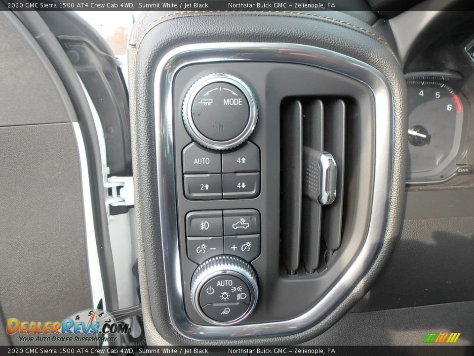 Controls of 2020 GMC Sierra 1500 AT4 Crew Cab 4WD Photo #11