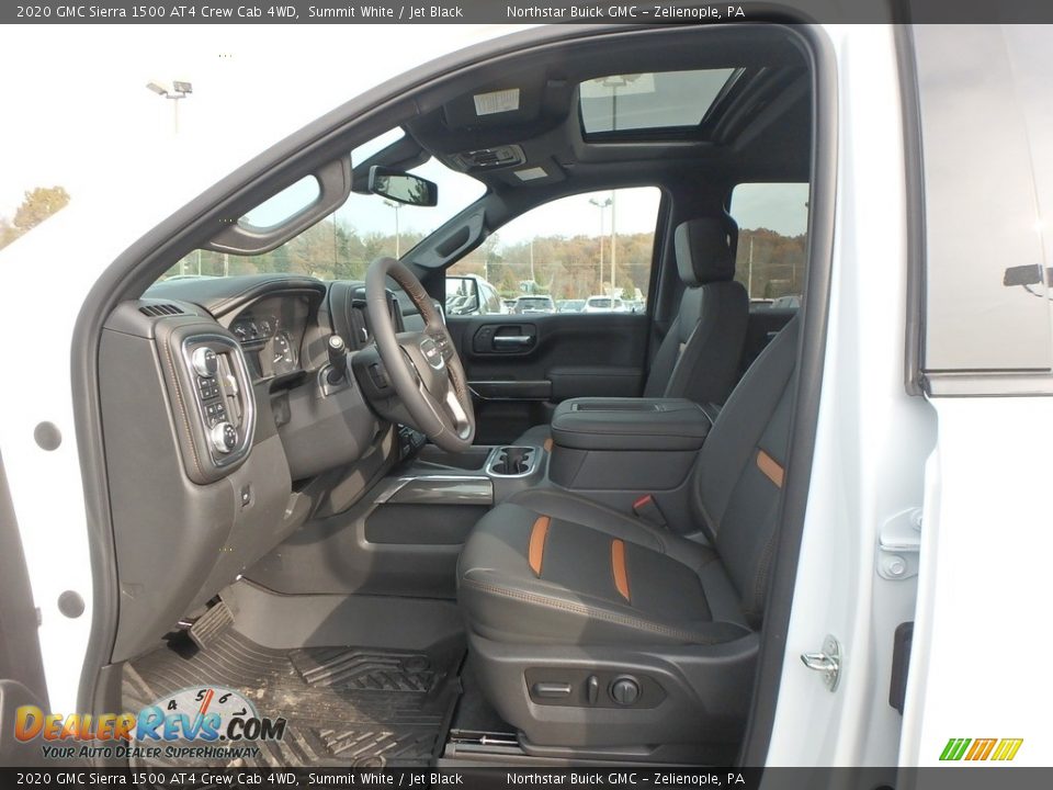 Front Seat of 2020 GMC Sierra 1500 AT4 Crew Cab 4WD Photo #12