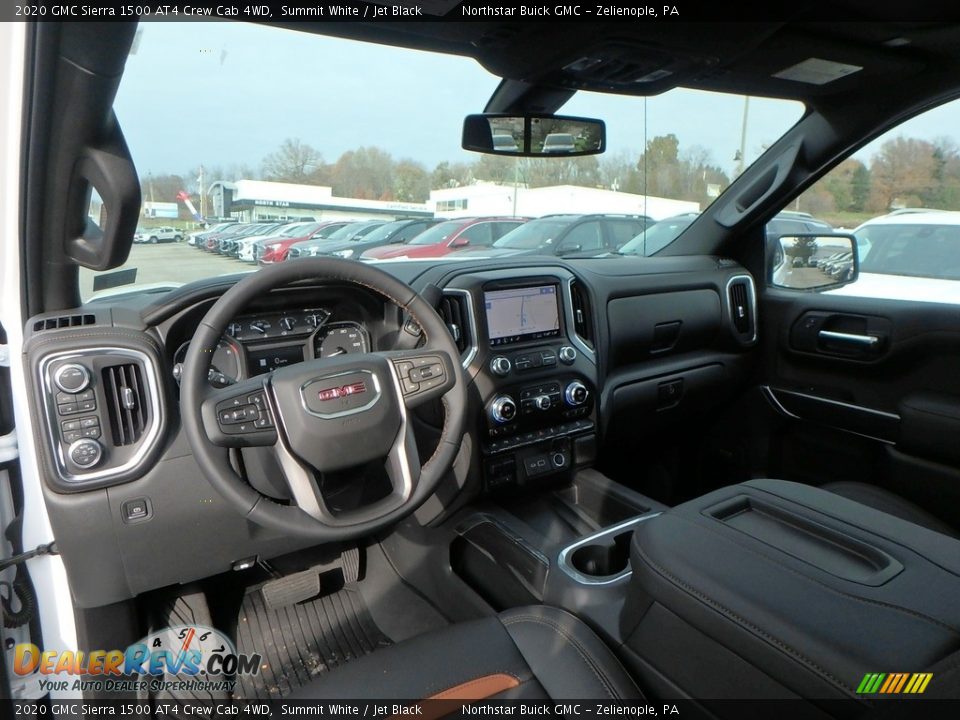 Jet Black Interior - 2020 GMC Sierra 1500 AT4 Crew Cab 4WD Photo #14