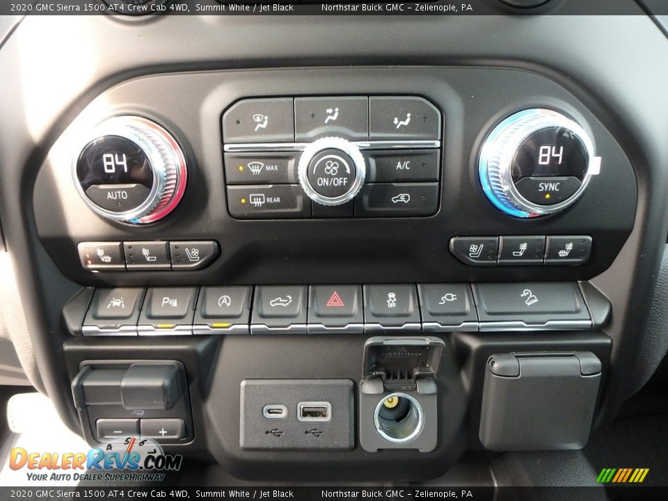 Controls of 2020 GMC Sierra 1500 AT4 Crew Cab 4WD Photo #17