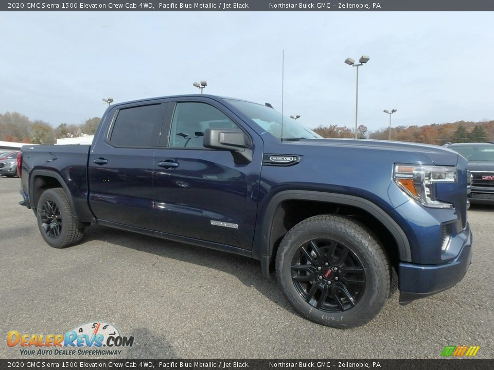 Pacific Blue Metallic 2020 GMC Sierra 1500 Elevation Crew Cab 4WD Photo #3