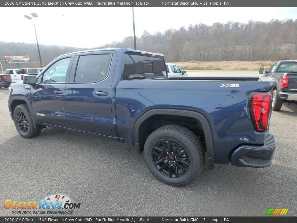 2020 GMC Sierra 1500 Elevation Crew Cab 4WD Pacific Blue Metallic / Jet Black Photo #7
