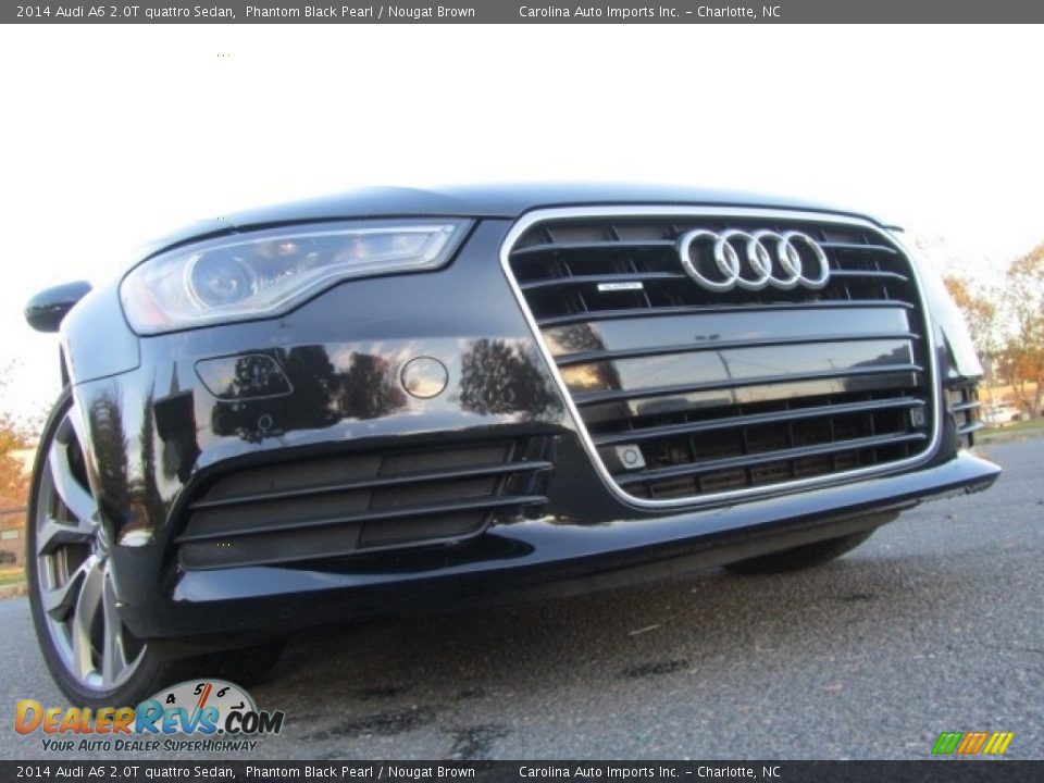 2014 Audi A6 2.0T quattro Sedan Phantom Black Pearl / Nougat Brown Photo #1