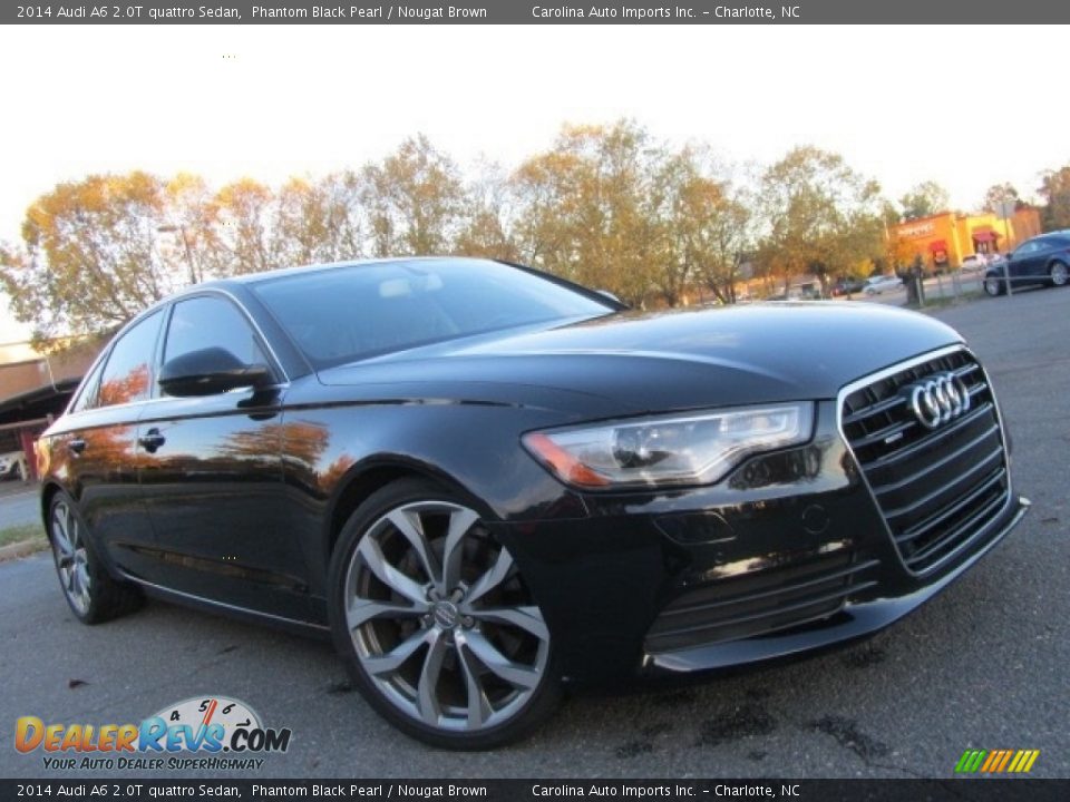 2014 Audi A6 2.0T quattro Sedan Phantom Black Pearl / Nougat Brown Photo #2