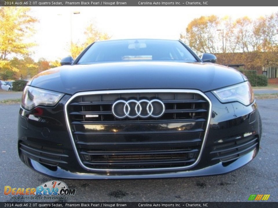 2014 Audi A6 2.0T quattro Sedan Phantom Black Pearl / Nougat Brown Photo #4