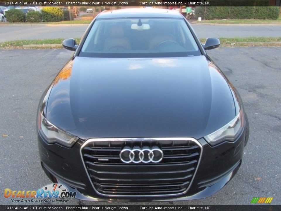 2014 Audi A6 2.0T quattro Sedan Phantom Black Pearl / Nougat Brown Photo #5