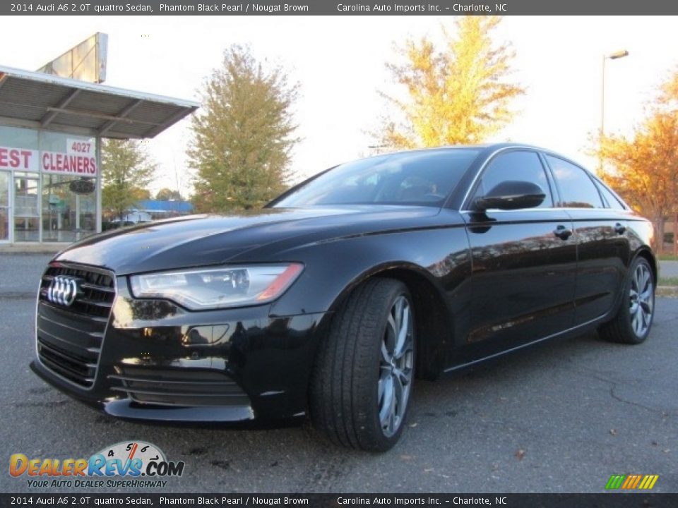 2014 Audi A6 2.0T quattro Sedan Phantom Black Pearl / Nougat Brown Photo #6