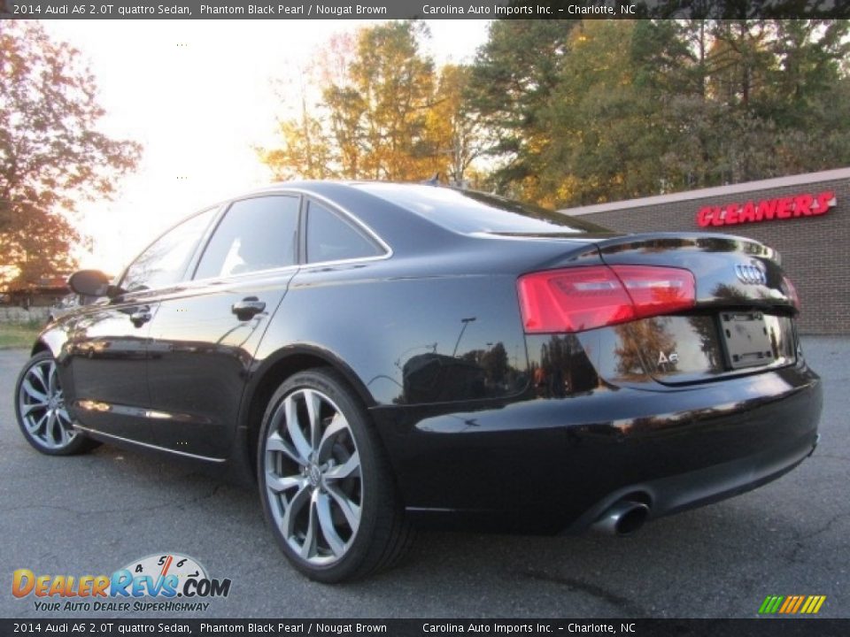 2014 Audi A6 2.0T quattro Sedan Phantom Black Pearl / Nougat Brown Photo #8