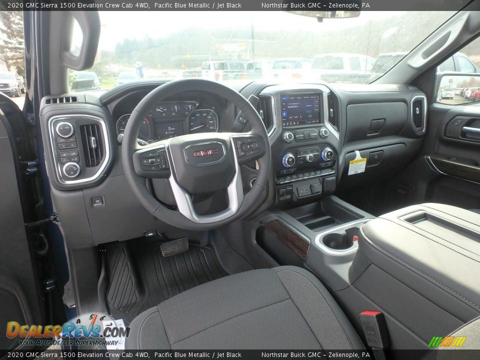 Jet Black Interior - 2020 GMC Sierra 1500 Elevation Crew Cab 4WD Photo #15