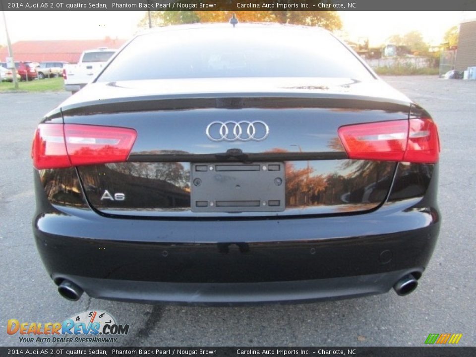 2014 Audi A6 2.0T quattro Sedan Phantom Black Pearl / Nougat Brown Photo #9