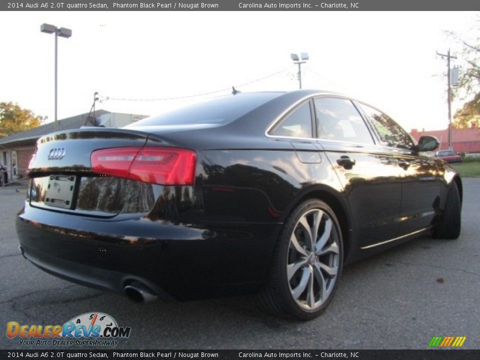 2014 Audi A6 2.0T quattro Sedan Phantom Black Pearl / Nougat Brown Photo #10