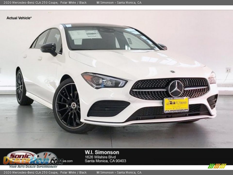2020 Mercedes-Benz CLA 250 Coupe Polar White / Black Photo #1