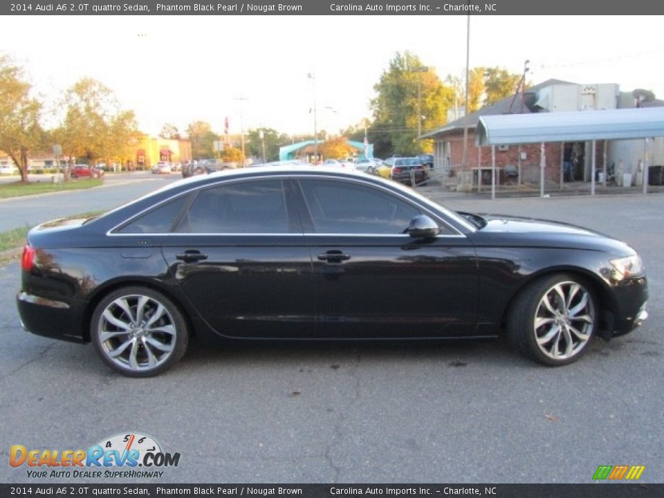 2014 Audi A6 2.0T quattro Sedan Phantom Black Pearl / Nougat Brown Photo #11