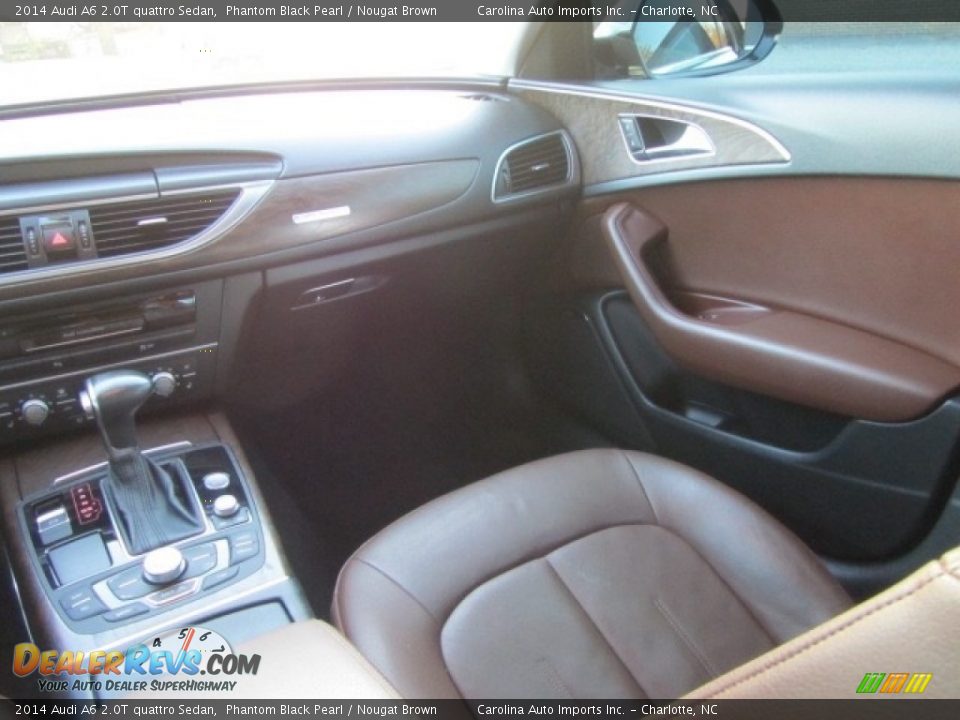 2014 Audi A6 2.0T quattro Sedan Phantom Black Pearl / Nougat Brown Photo #14