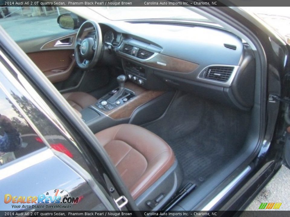 2014 Audi A6 2.0T quattro Sedan Phantom Black Pearl / Nougat Brown Photo #23