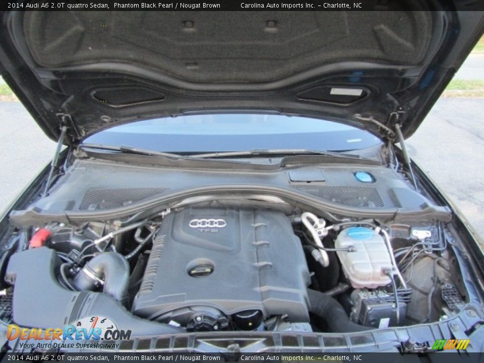 2014 Audi A6 2.0T quattro Sedan Phantom Black Pearl / Nougat Brown Photo #26