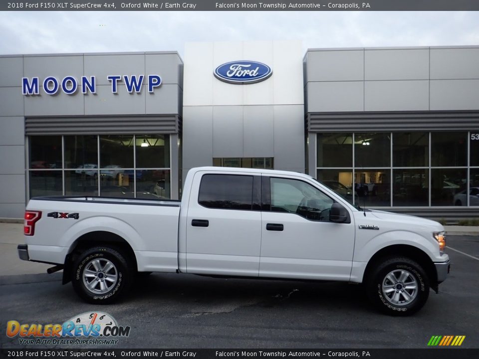 2018 Ford F150 XLT SuperCrew 4x4 Oxford White / Earth Gray Photo #1