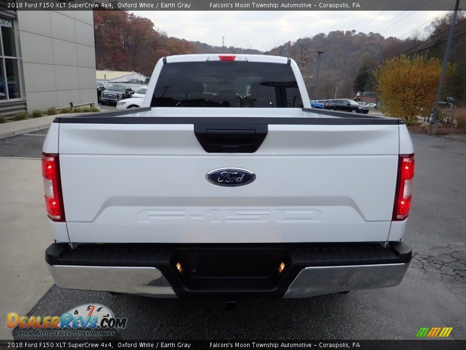 2018 Ford F150 XLT SuperCrew 4x4 Oxford White / Earth Gray Photo #3