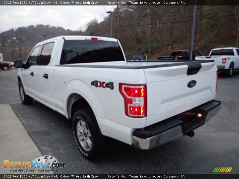2018 Ford F150 XLT SuperCrew 4x4 Oxford White / Earth Gray Photo #4