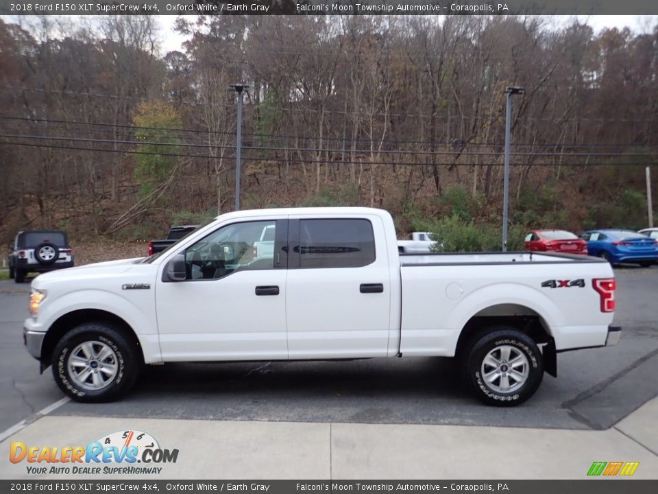 2018 Ford F150 XLT SuperCrew 4x4 Oxford White / Earth Gray Photo #5