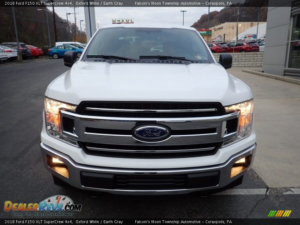 2018 Ford F150 XLT SuperCrew 4x4 Oxford White / Earth Gray Photo #7