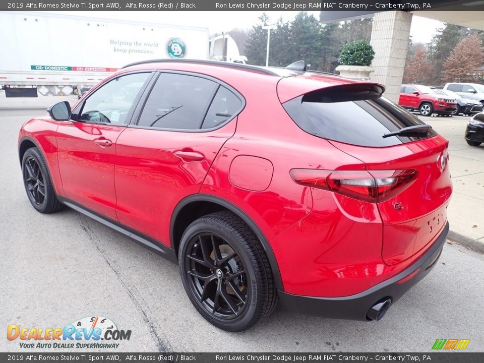 2019 Alfa Romeo Stelvio Ti Sport AWD Alfa Rosso (Red) / Black Photo #4