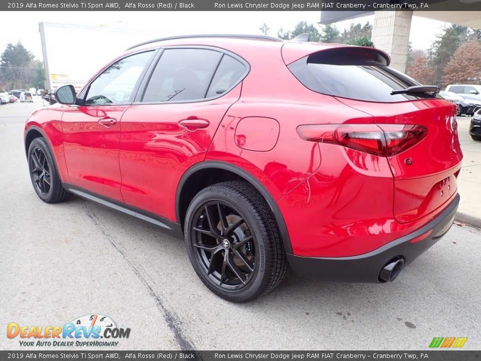 2019 Alfa Romeo Stelvio Ti Sport AWD Alfa Rosso (Red) / Black Photo #5