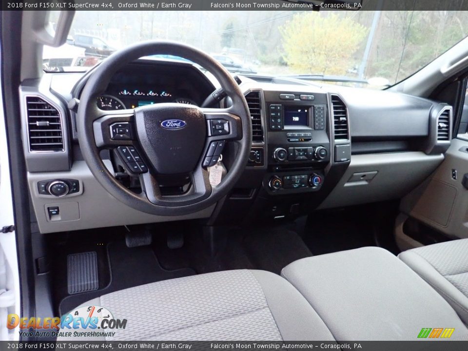 2018 Ford F150 XLT SuperCrew 4x4 Oxford White / Earth Gray Photo #17