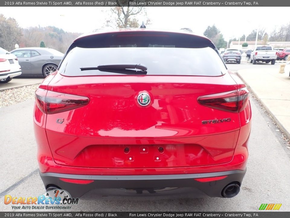 2019 Alfa Romeo Stelvio Ti Sport AWD Alfa Rosso (Red) / Black Photo #6