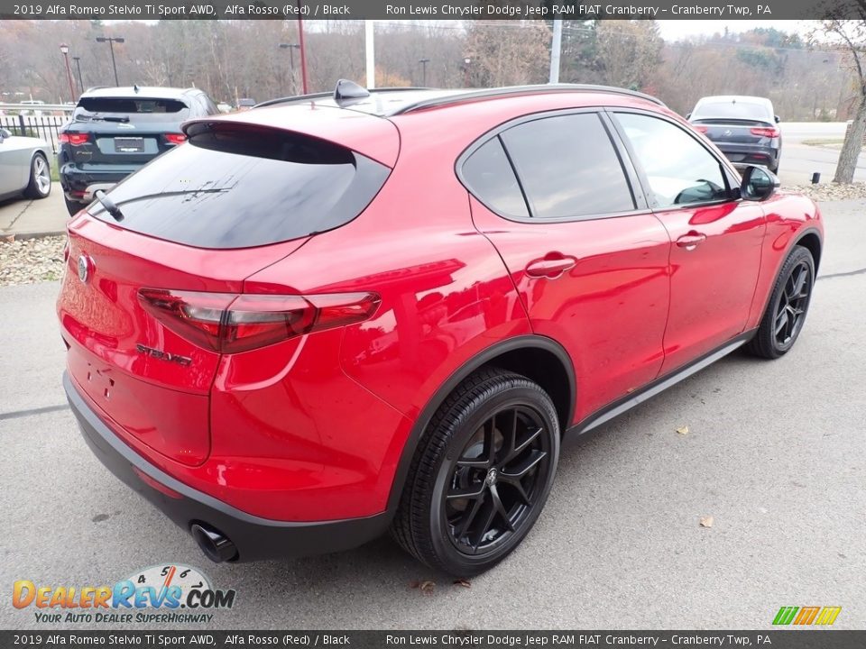 2019 Alfa Romeo Stelvio Ti Sport AWD Alfa Rosso (Red) / Black Photo #7