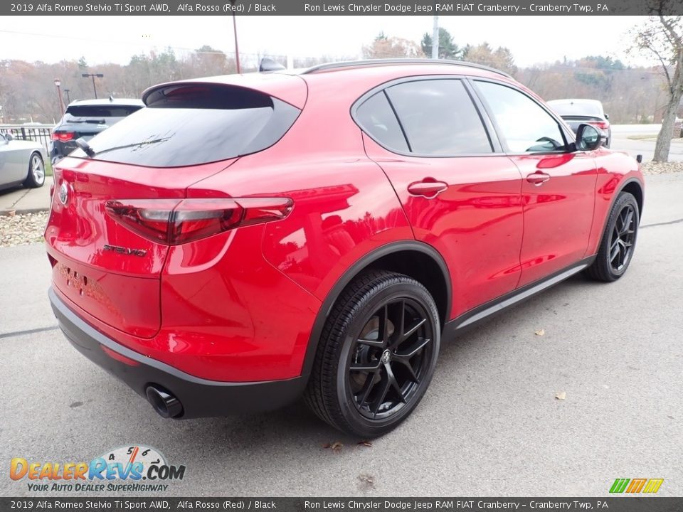 2019 Alfa Romeo Stelvio Ti Sport AWD Alfa Rosso (Red) / Black Photo #8