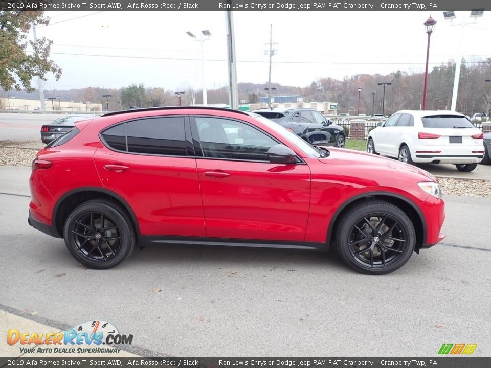 2019 Alfa Romeo Stelvio Ti Sport AWD Alfa Rosso (Red) / Black Photo #9