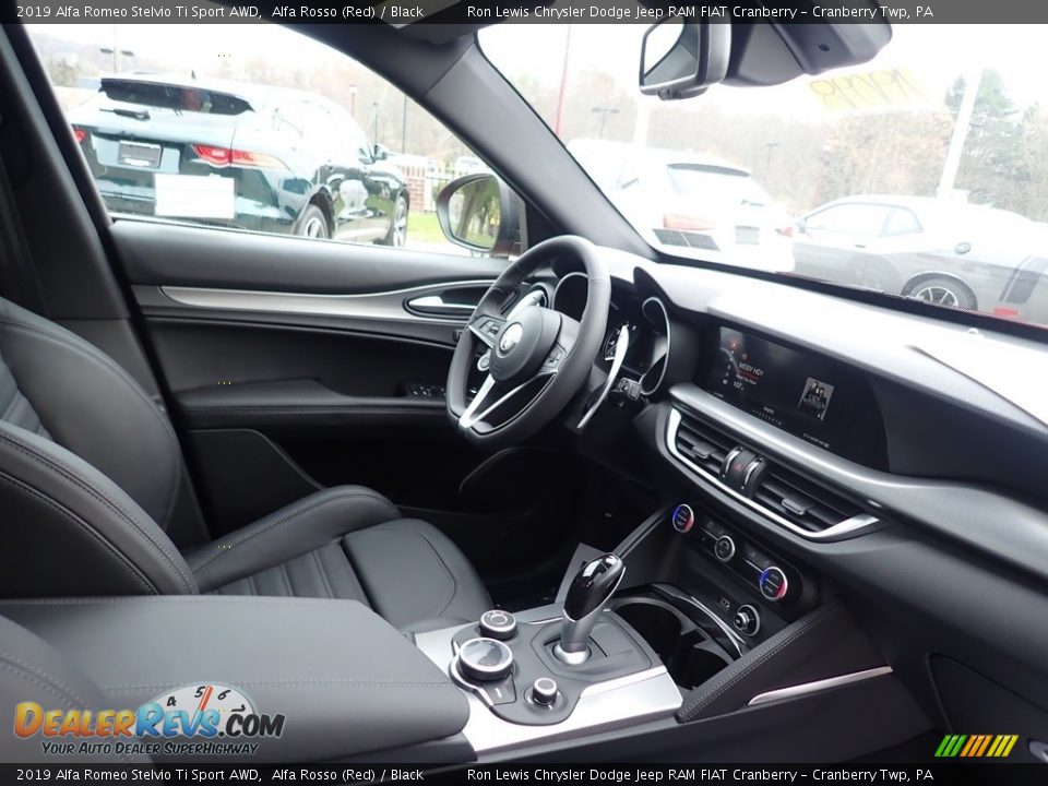 2019 Alfa Romeo Stelvio Ti Sport AWD Alfa Rosso (Red) / Black Photo #14