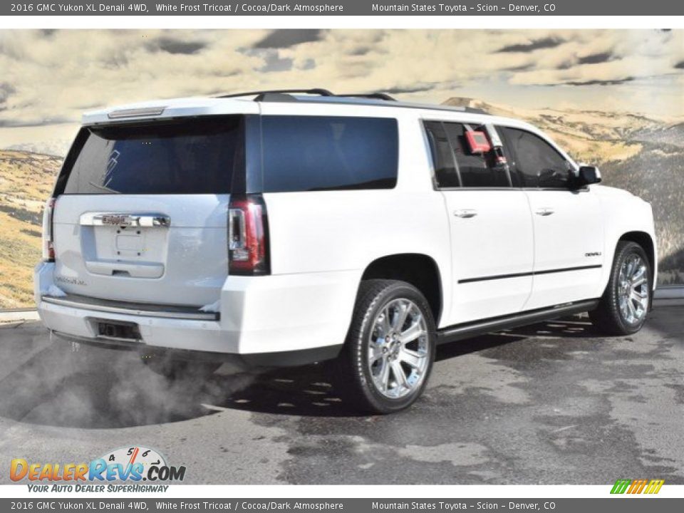 2016 GMC Yukon XL Denali 4WD White Frost Tricoat / Cocoa/Dark Atmosphere Photo #3
