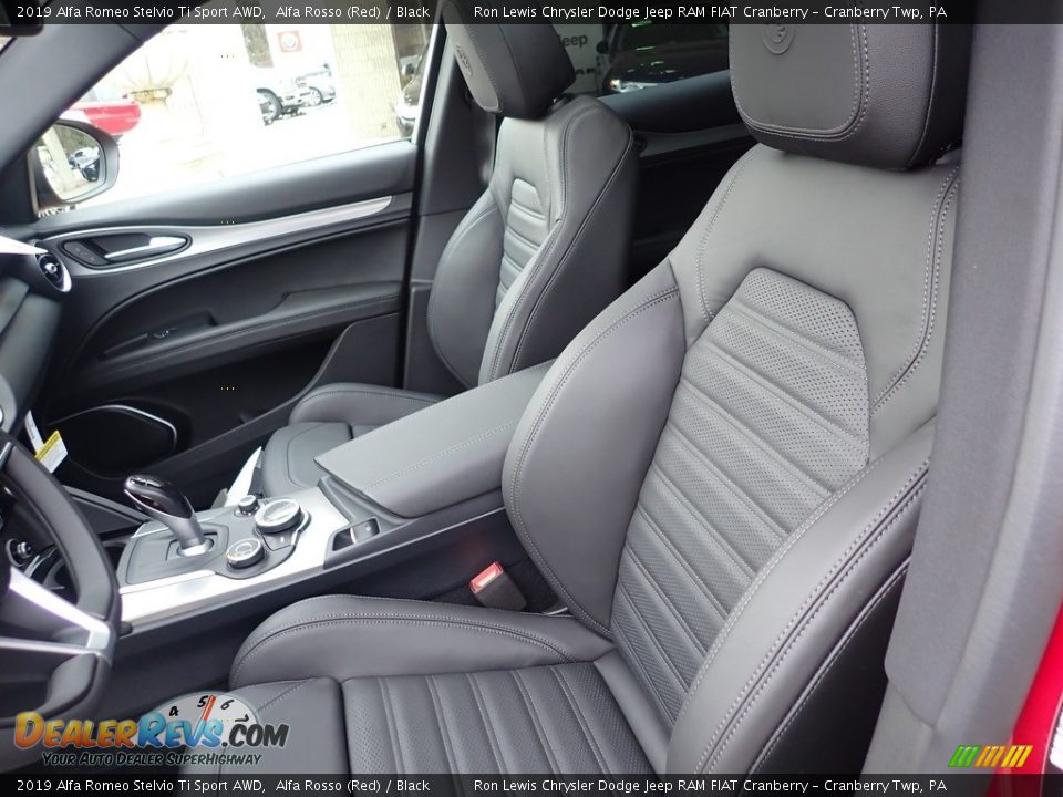 2019 Alfa Romeo Stelvio Ti Sport AWD Alfa Rosso (Red) / Black Photo #17