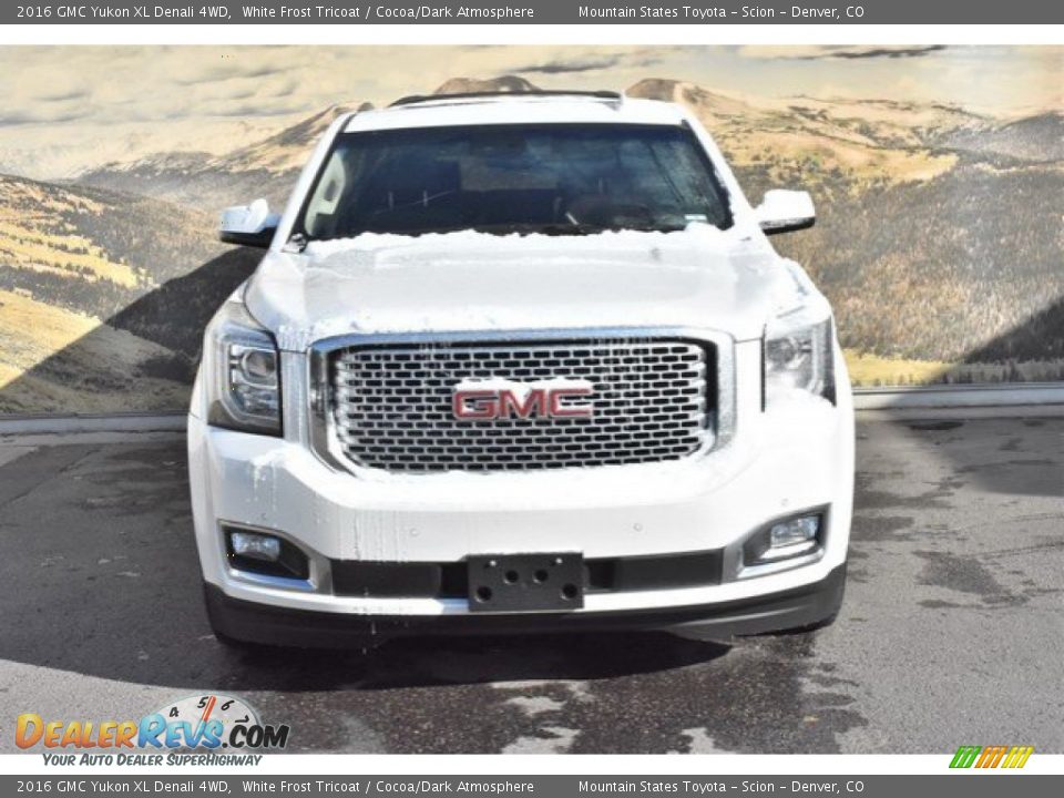2016 GMC Yukon XL Denali 4WD White Frost Tricoat / Cocoa/Dark Atmosphere Photo #4