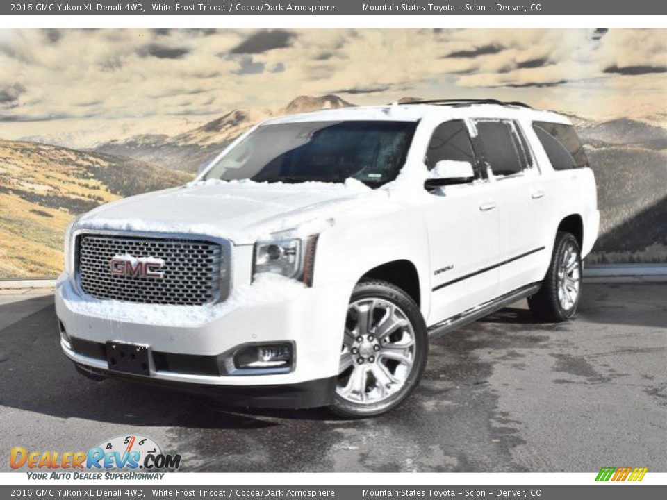 2016 GMC Yukon XL Denali 4WD White Frost Tricoat / Cocoa/Dark Atmosphere Photo #5