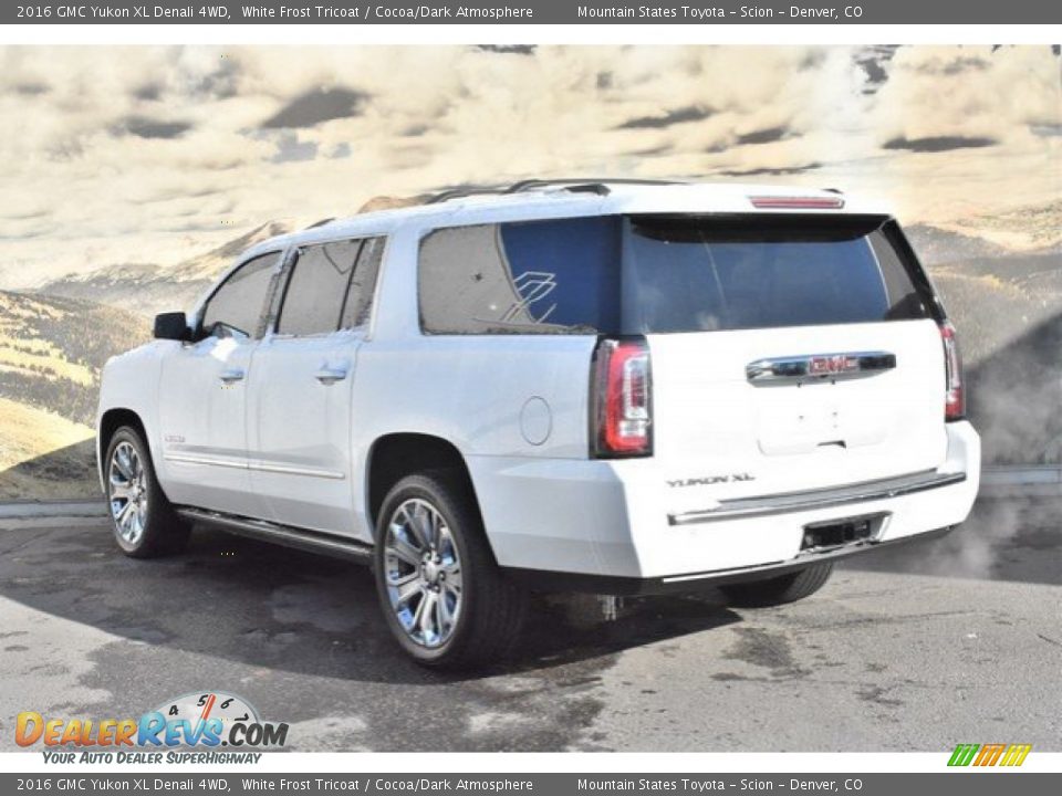 2016 GMC Yukon XL Denali 4WD White Frost Tricoat / Cocoa/Dark Atmosphere Photo #7