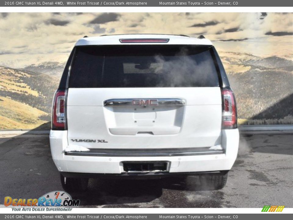 2016 GMC Yukon XL Denali 4WD White Frost Tricoat / Cocoa/Dark Atmosphere Photo #8
