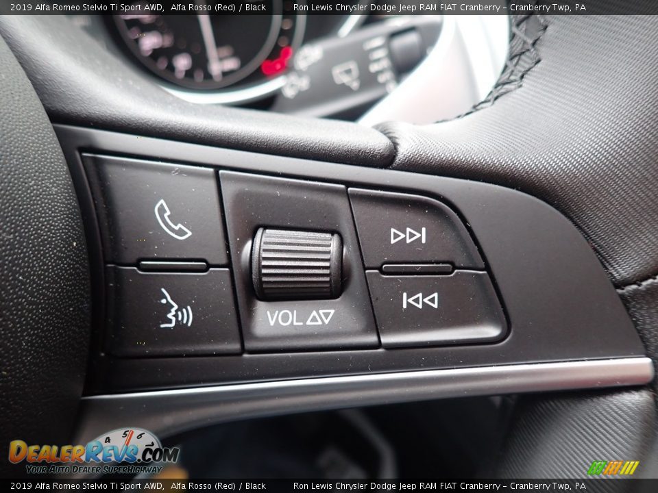 2019 Alfa Romeo Stelvio Ti Sport AWD Alfa Rosso (Red) / Black Photo #22